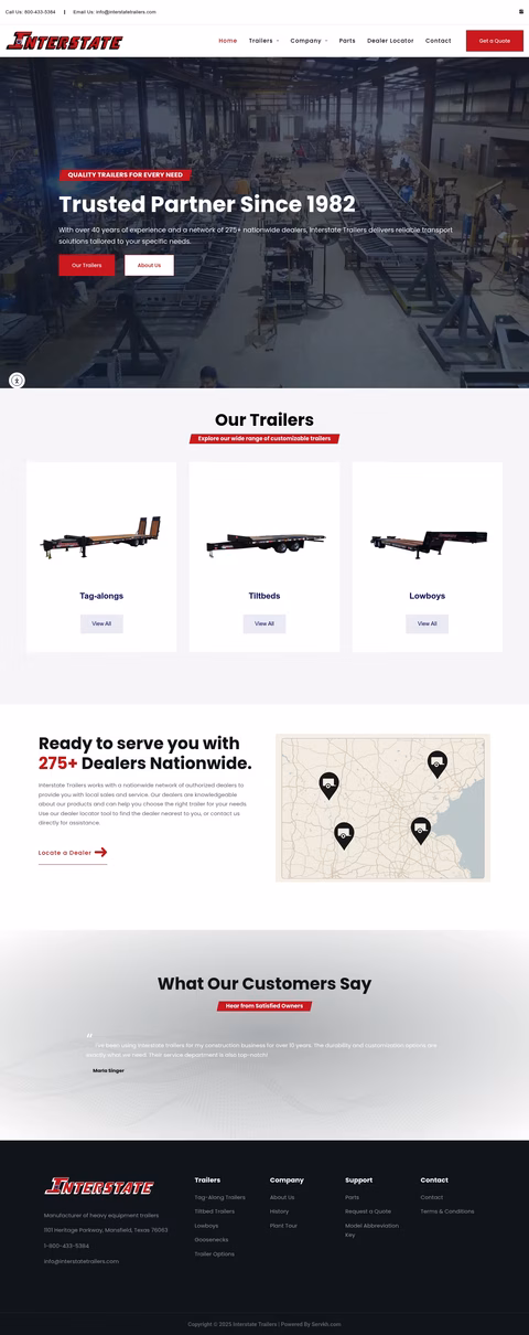 Interstate-Trailers Homepage 1440px