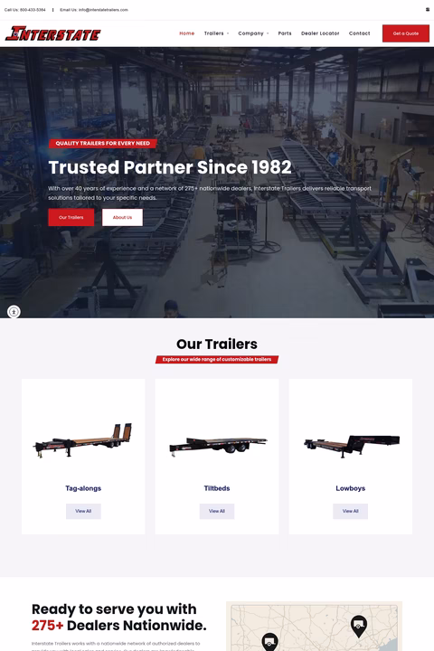 Interstate-Trailers Homepage 1440px