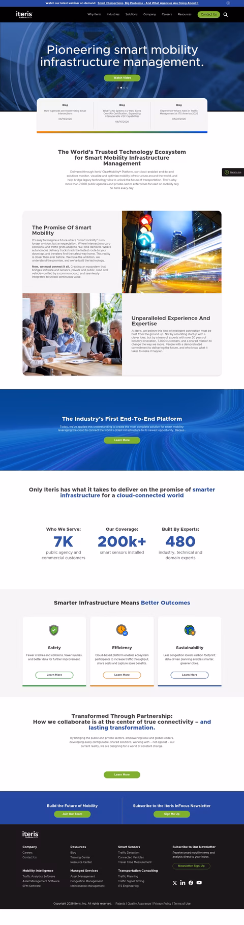 Iteris Homepage 1440px