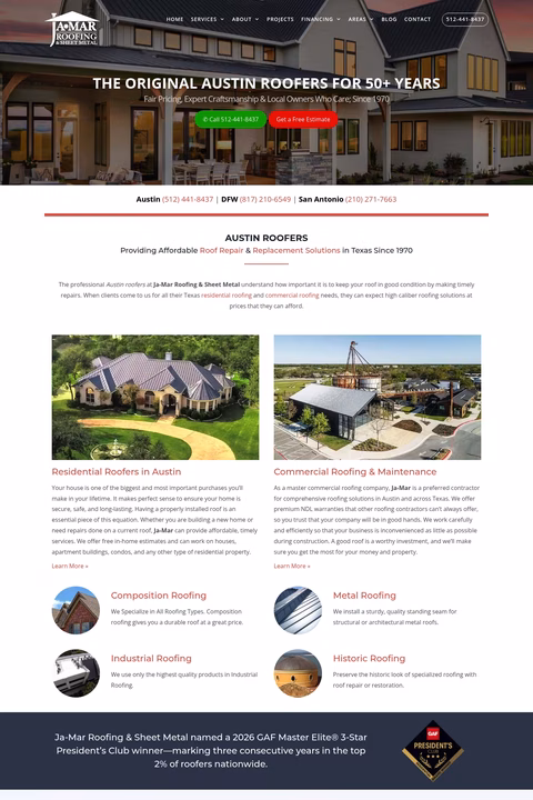 Ja-Mar-Roofing-Sheet-Metal Homepage 1440px