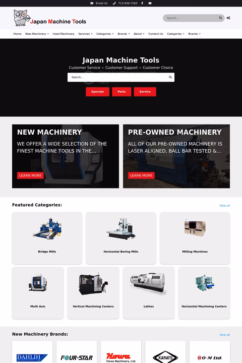 Japan-Machine-Tools Homepage 1440px