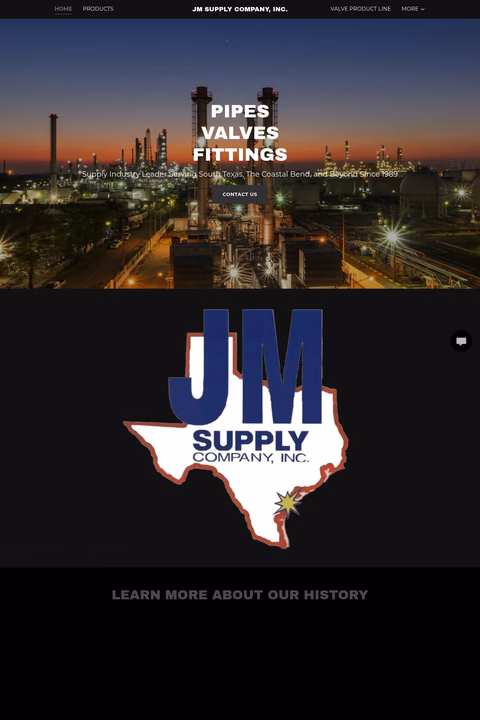 Jm-Supply-Company Homepage 1440px