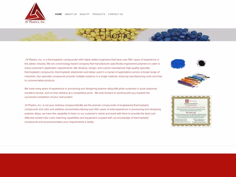 Jv-Plastics Homepage 1440px