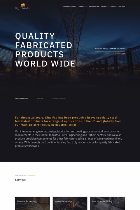 King-Fabrication Homepage 1440px