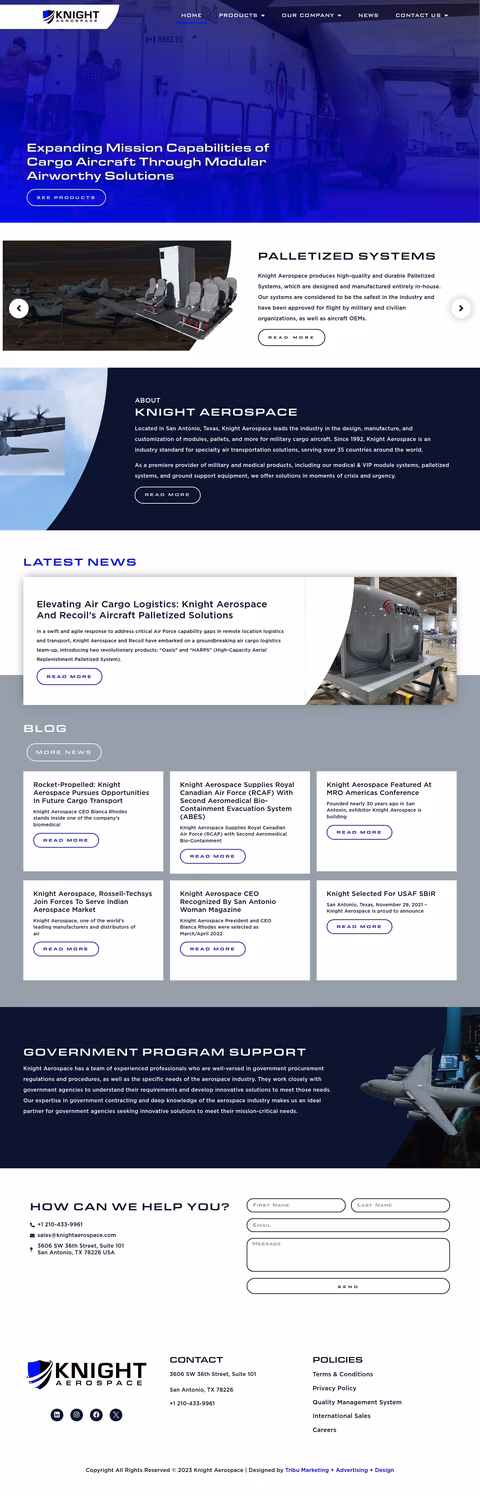 Knight-Aerospace Homepage 1440px