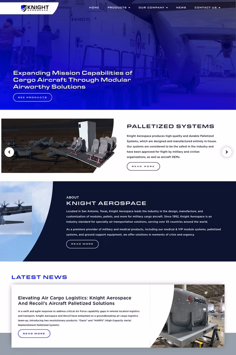 Knight-Aerospace Homepage 1440px