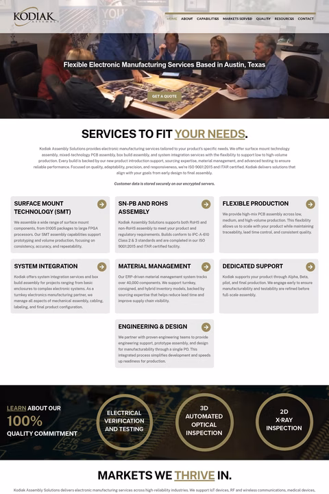 Kodiak-Assembly-Solutions Homepage 1440px