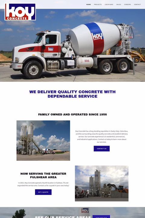 Koy-Concrete Homepage 1440px