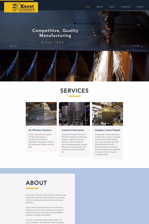 Kuest-Corporation Homepage 1440px