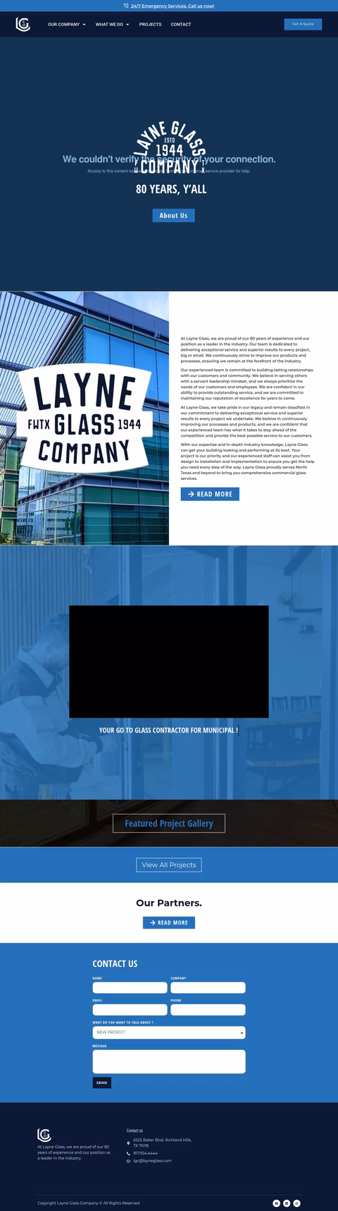 Layne-Glass-Company Homepage 1440px