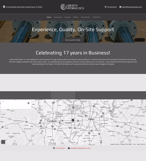 Liberty-Hydraulics Homepage 1440px