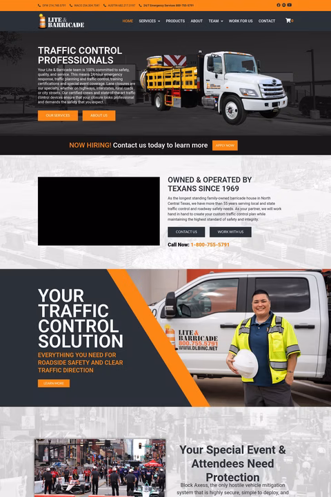 Lite-Barricade Homepage 1440px