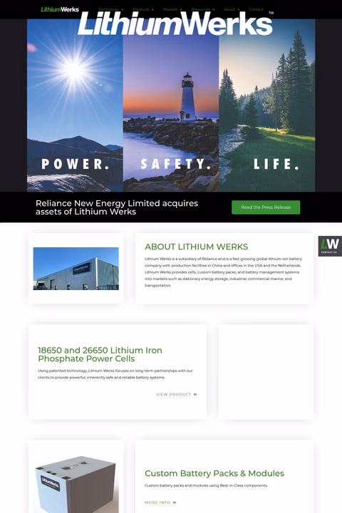 Lithium-Werks Homepage 1440px