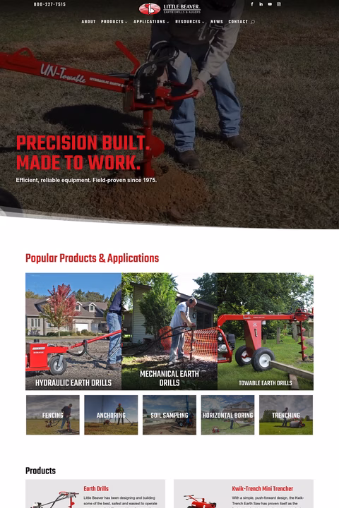 Little-Beaver-Earth-Drills-Augers Homepage 1440px