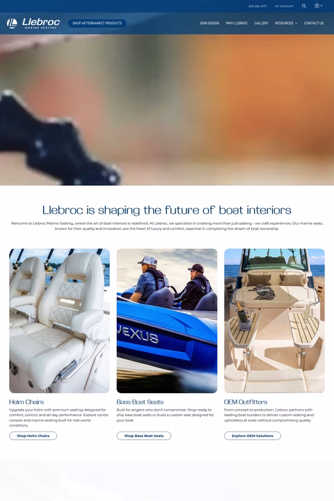 Llebroc-Marine-Seating Homepage 1440px