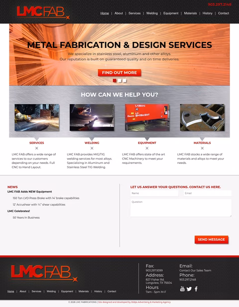 Lmc-Fabrications Homepage 1440px