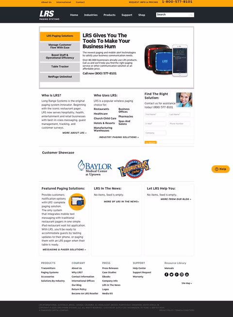 Long-Range-Systems Homepage 1440px