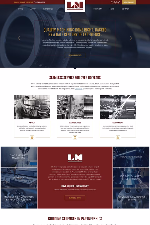 Lowrance-Machine Homepage 1440px