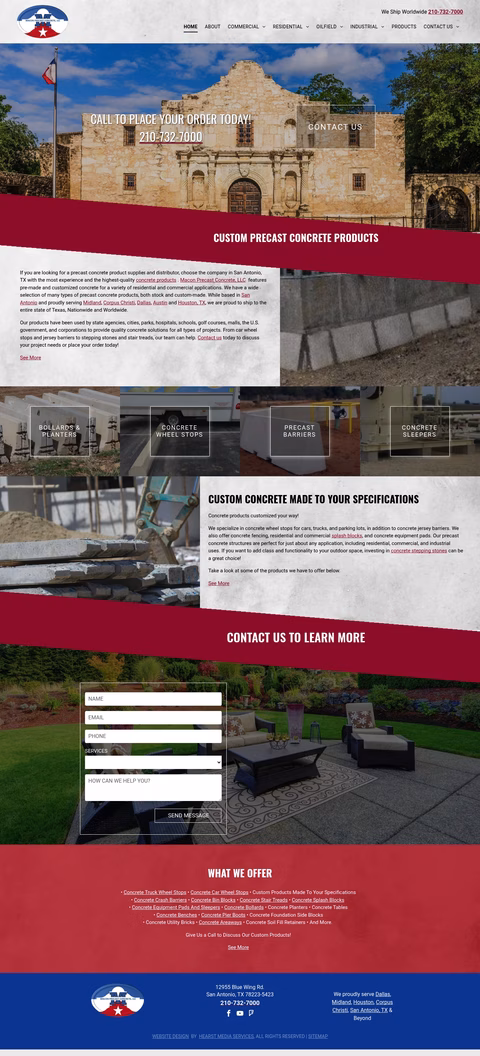 Macon-Precast-Concrete Homepage 1440px
