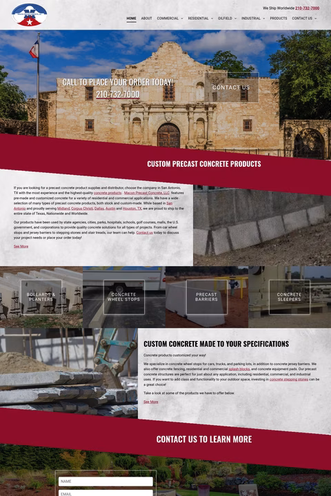 Macon-Precast-Concrete Homepage 1440px