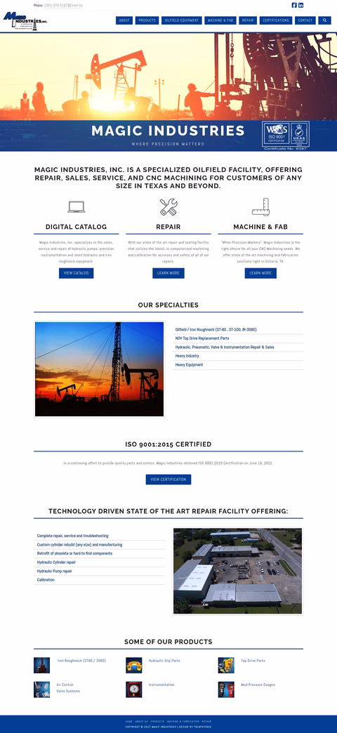 Magic-Industries Homepage 1440px