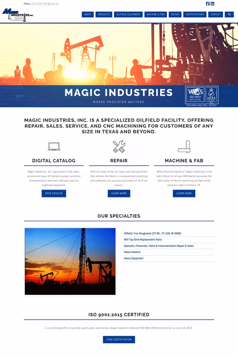 Magic-Industries Homepage 1440px
