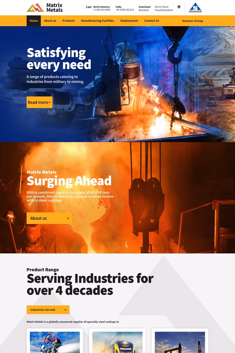 Matrix-Metals Homepage 1440px