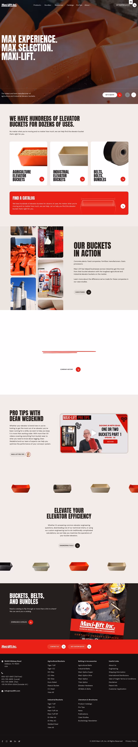 Maxi-Lift Homepage 1440px