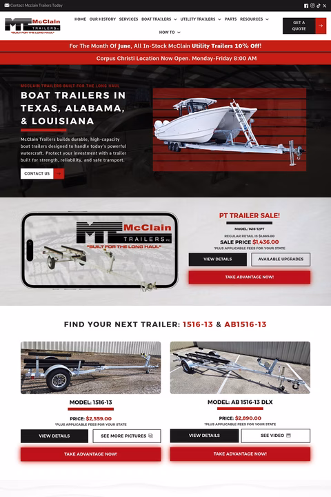 Mcclain-Trailers Homepage 1440px
