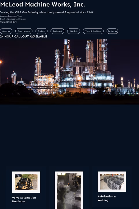 Mcleod-Machine-Works Homepage 1440px