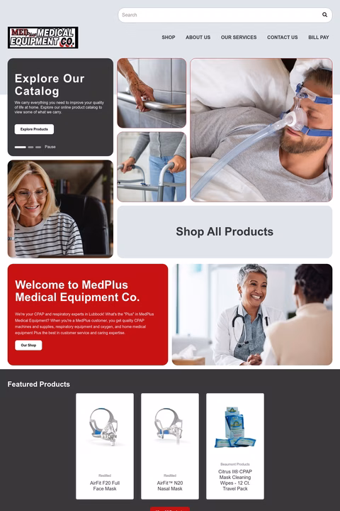 Medplus-Medical-Equipment Homepage 1440px