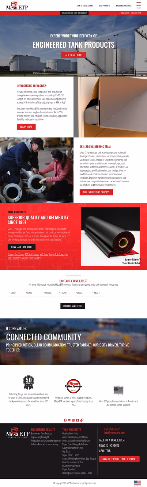 Mesa-Industries Homepage 1440px