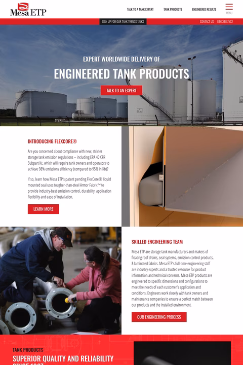 Mesa-Industries Homepage 1440px