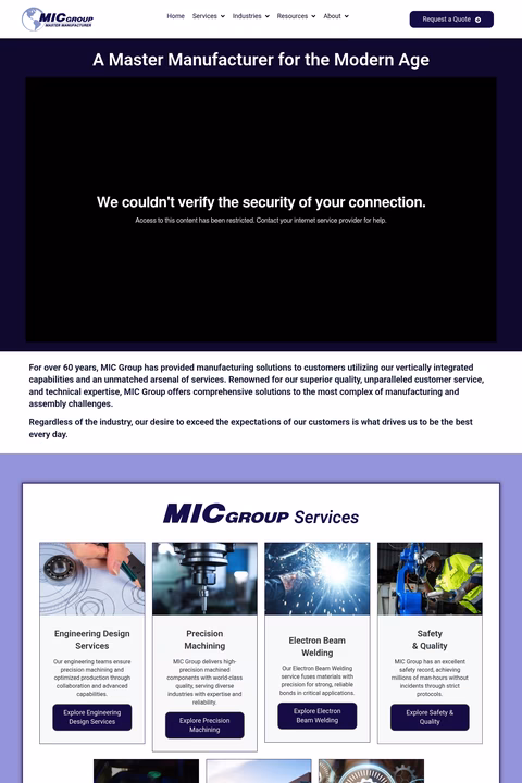 Mic-Group Homepage 1440px