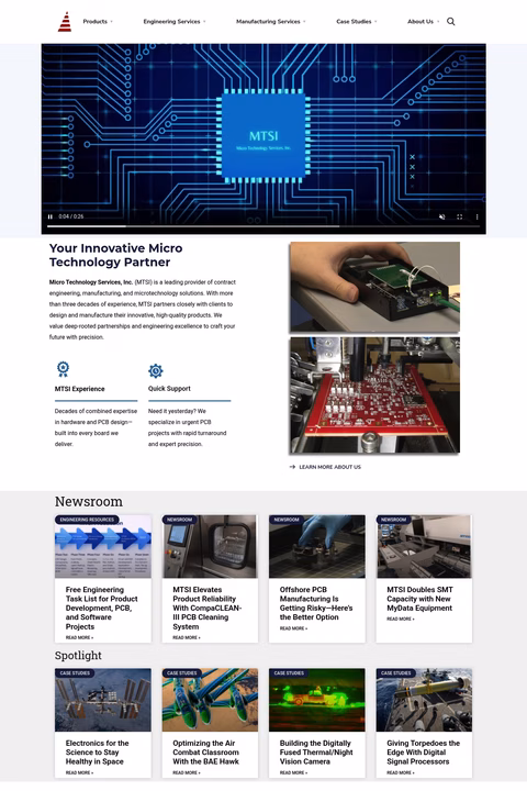 Micro-Technology-Services-Inc Homepage 1440px