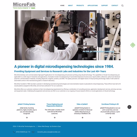 Microfab-Technologies Homepage 1440px