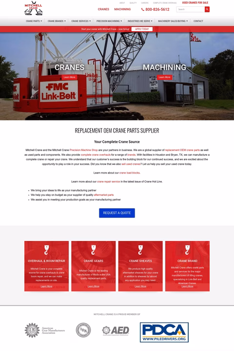 Mitchell-Crane Homepage 1440px