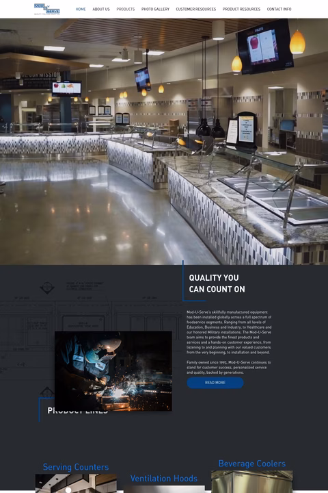 Mod-U-Serve Homepage 1440px