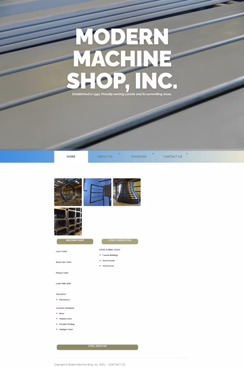 Modern-Machine-Shop Homepage 1440px
