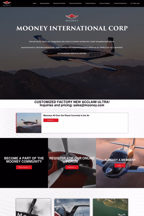 Mooney-Aviation Homepage 1440px