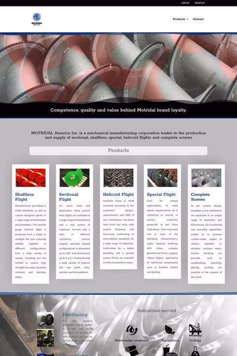 Motridal-America Homepage 1440px