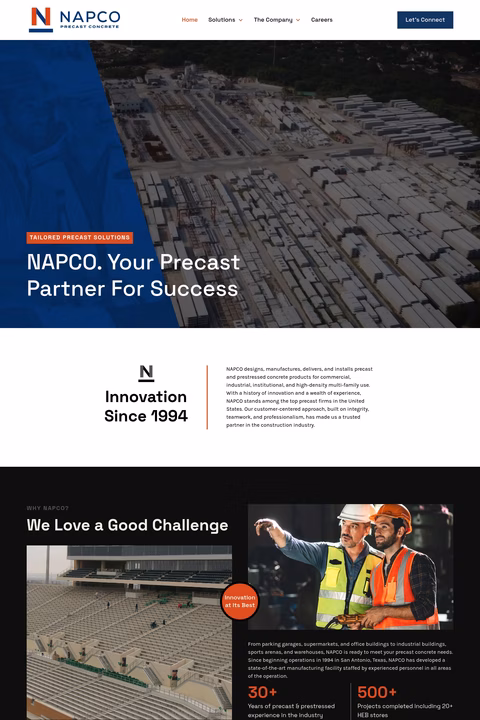 Napco-Precast-Concrete Homepage 1440px