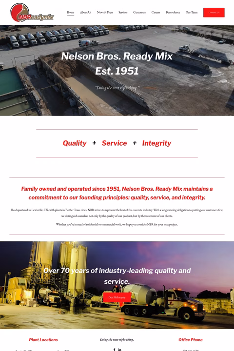 Nelson-Brothers-Ready-Mix Homepage 1440px