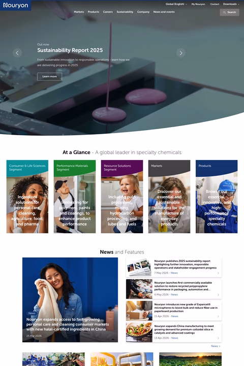 Nouryon Homepage 1440px