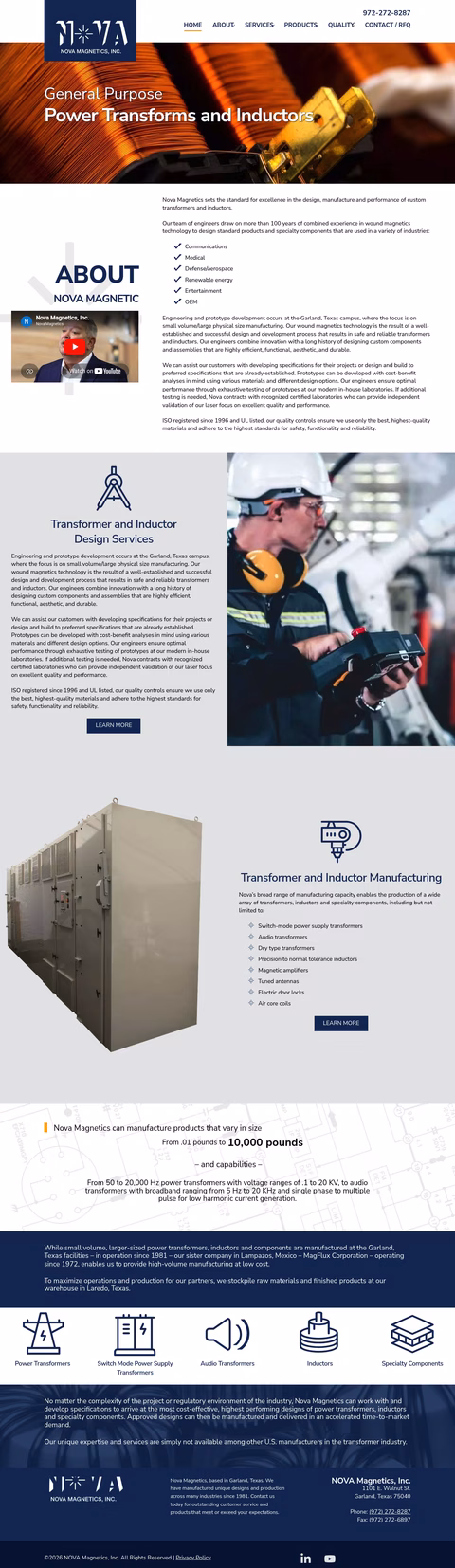 Nova-Magnetics Homepage 1440px