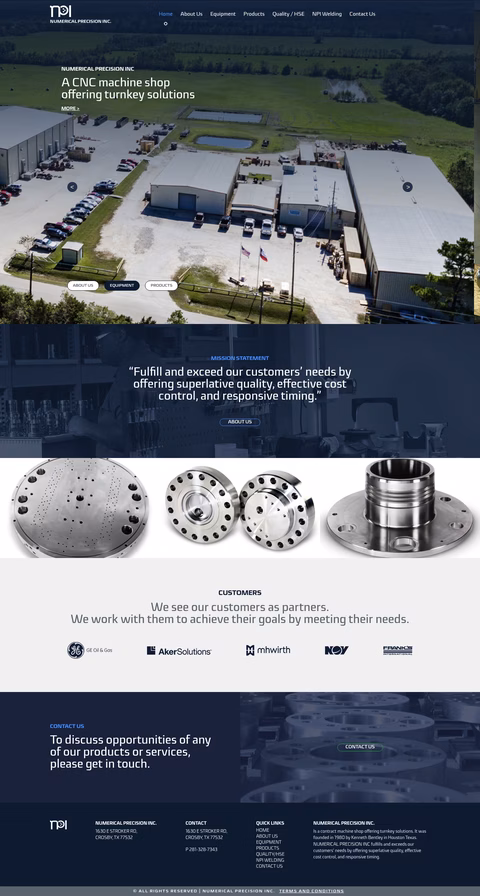Numerical-Precision-Inc Homepage 1440px