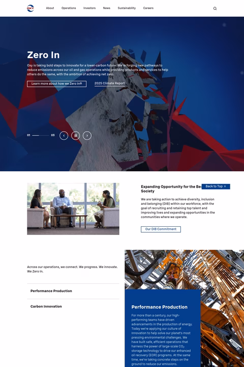 Occidental-Petroleum-Corporation Homepage 1440px