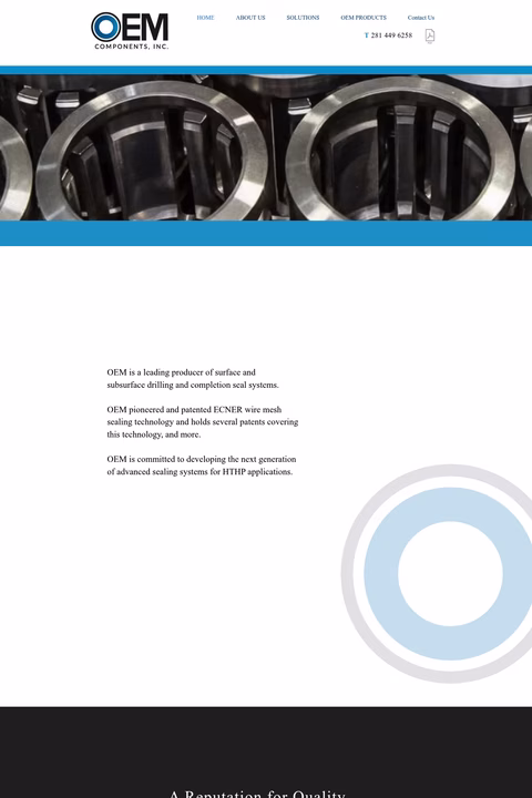 Oem-Components Homepage 1440px