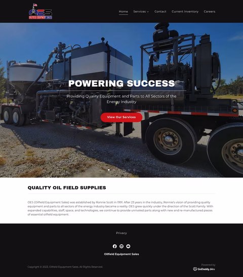 Oilfield-Equipment-Sales Homepage 1440px