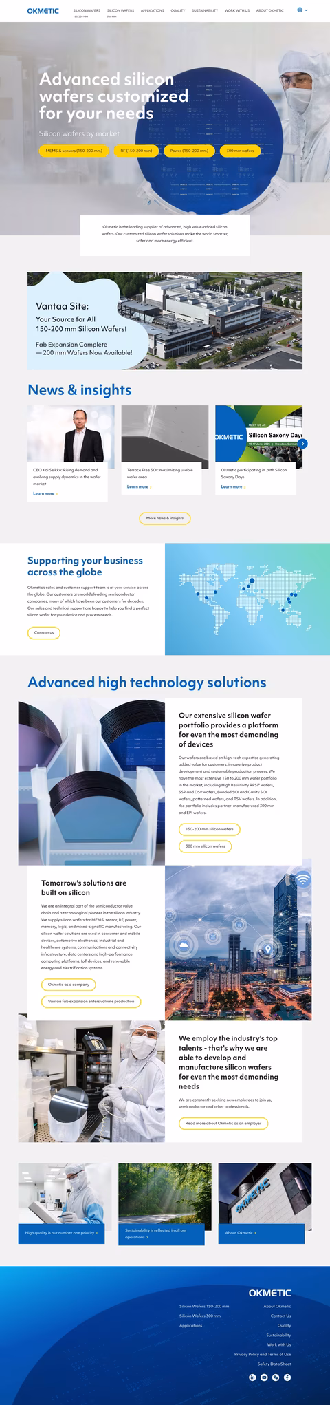 Okmetic Homepage 1440px